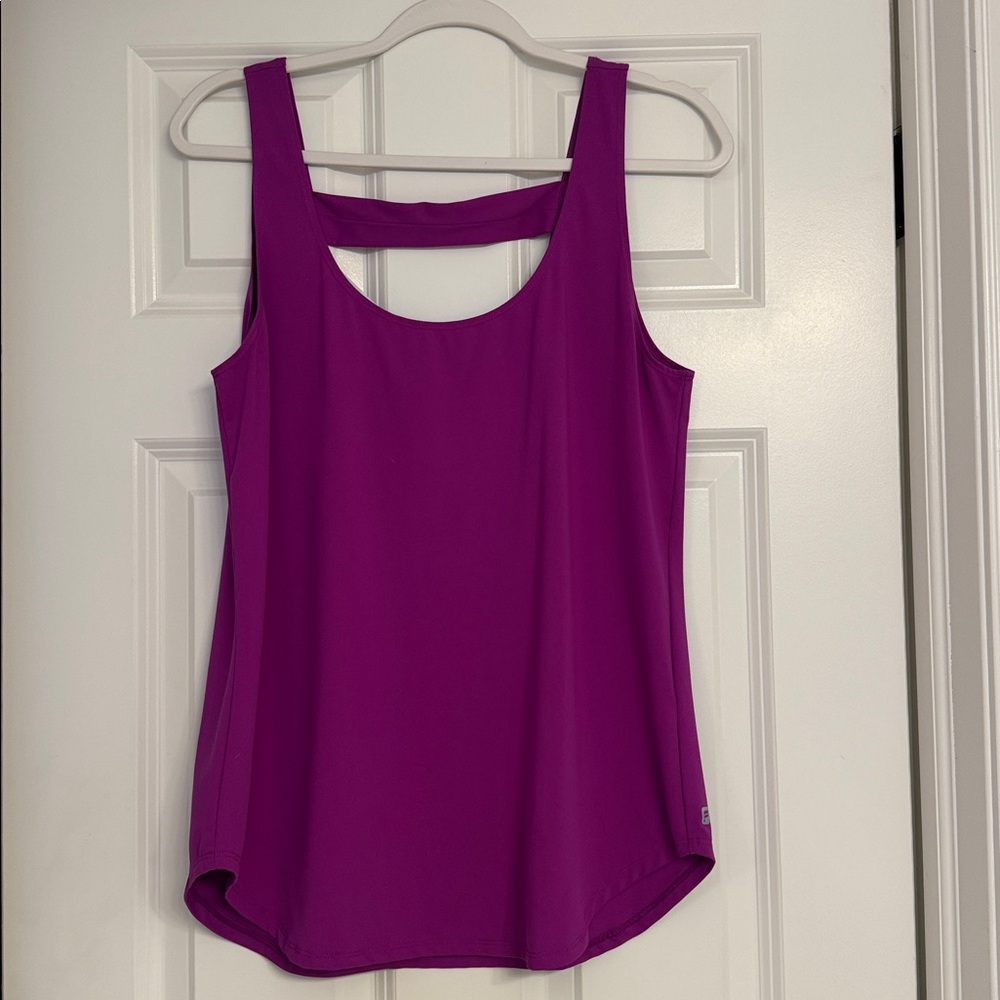 Fabletics Purple Open-Back Tank Top - Picture 2 of 5